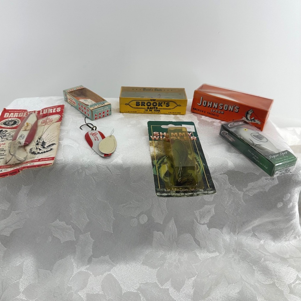 Vintage Cotton Cordell Johnson Eppinger Fishing Lures Multi Good Collection Lot